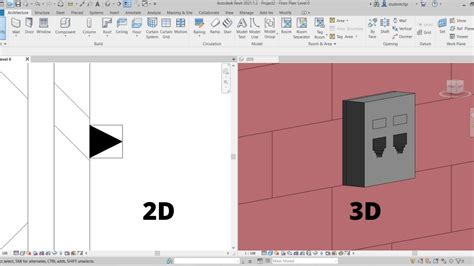 hdmi outlet Revit family